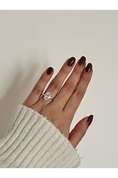 Semaya Atelier Oval Tektaş Yüzük