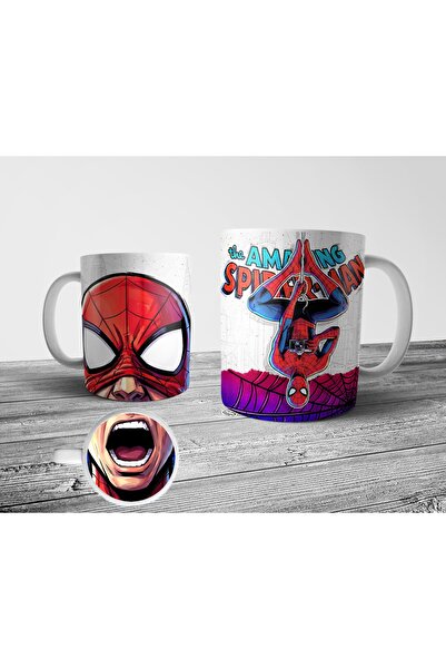Pixxa Spider Man Peter Parker Mug with Mouth Pattern on the Base