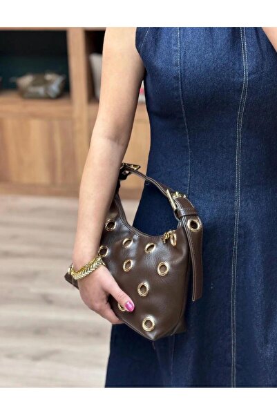 DEZ STORE أوربيت تفاصيل مرصعة إل آند حقيبة كتف