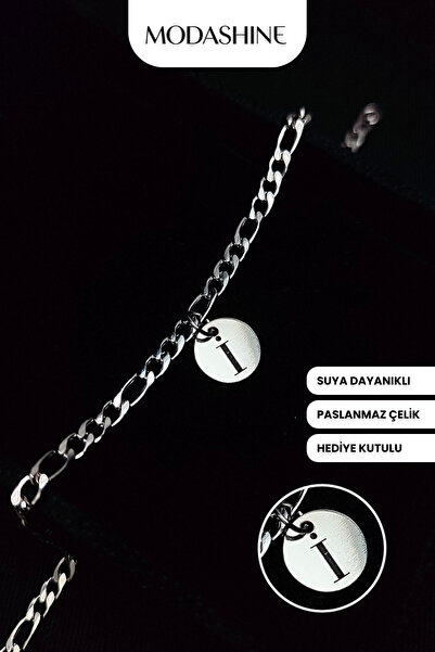 ModaShineShop Letter I Bracelet – Stainless Steel Bracelet, Gift for Lover, S...