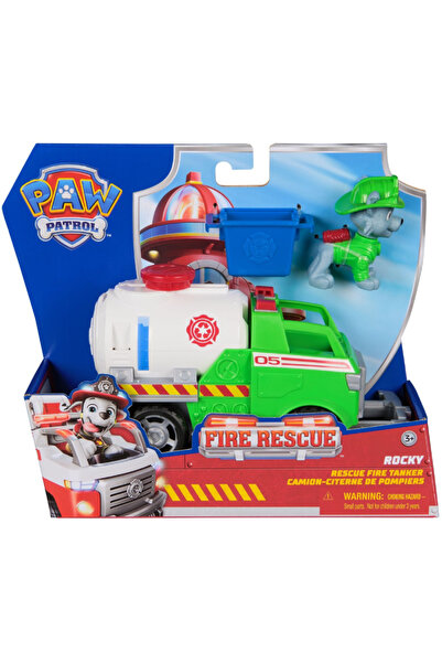 Master Toys Paw Patrol Fire Rescue Rocky Rescue Fire Tanker Vehicle (20151504)