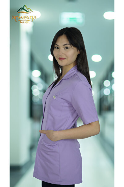 apwexqa tekstil سترة كلاسيكية ذات ياقة وأكمام قصيرة، سترة عمل باللون الأرجوان...