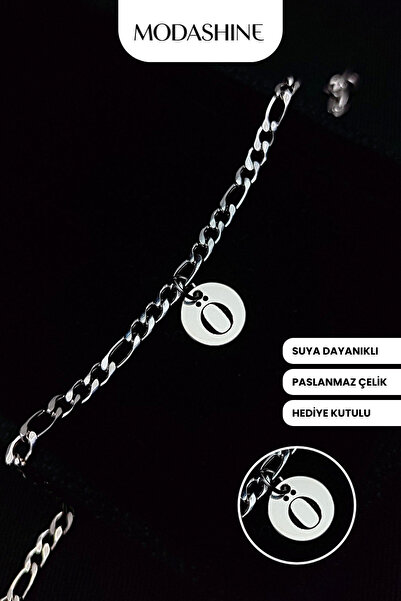 ModaShineShop Letter O Bracelet – Stainless Steel Bracelet, Gift for Lover, S...