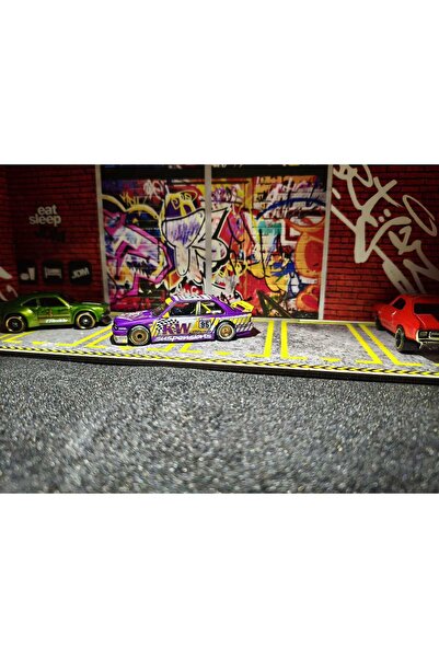 HOT WHEELS JDM Temalı LED Işıklı Model Araba Sergileme Ünitesi Diorama Uyumlu...