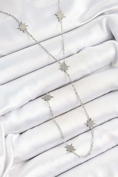 Inure Jewelry قلادة نسائية من الفولاذ 316L على شكل نجمة القطب على شكل Y باللو...