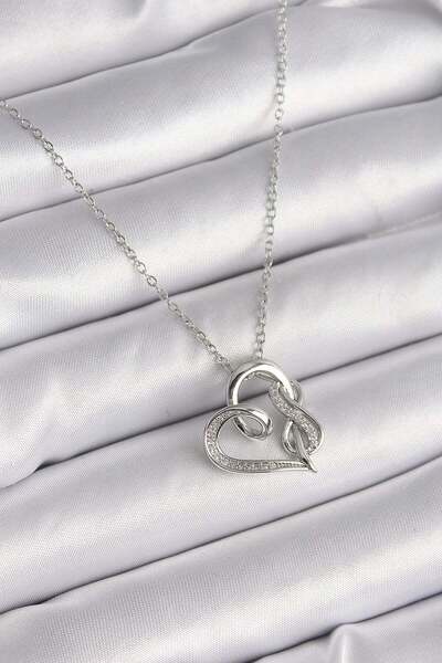 Inure Jewelry 316L الصلب الفضة اللون سلسلة الزركون حجر مفصلة القلب نموذج إنفي...