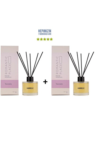Bargello 2x Yasemin Dekoratif Ortam Kokusu 120 ml Romantic Place - Bambu Çubuklu