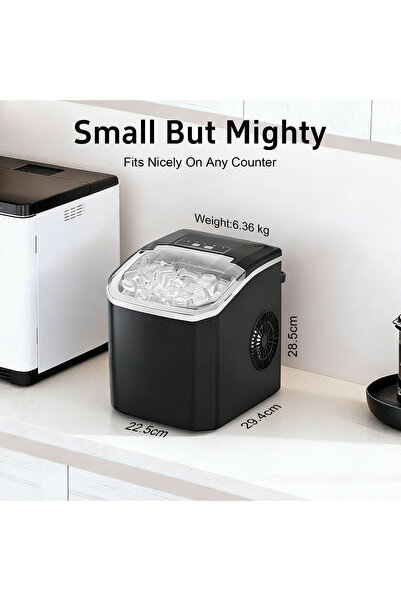 Sumkyle Countertop Ice Maker,Portable Ice Machine,9 Bullet Ice Cubes Ready in...