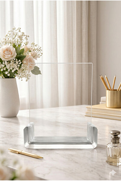 Grand City Media Luxury Clear Crystal A4 Display Stand