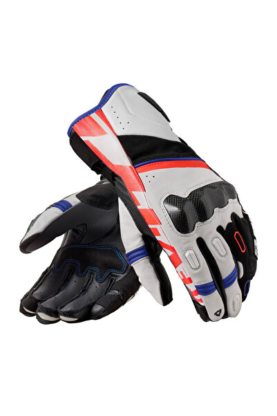 Revit Rsr5 White-Blue Leather Summer Motorcycle Gloves