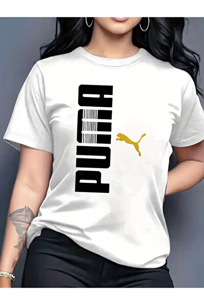 LİNA06 Printed Pattern - Elegant And Stylish - Women'S Round Neck Pullover T-...