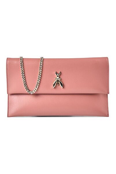 Patrizia Pepe Fly Clutch Tasche Leder 27,5 cm