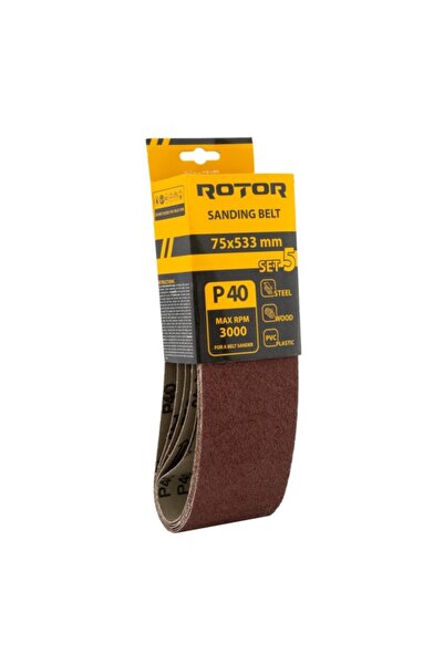 Rotor Bandă abrazivă P 40 75*533 set 5