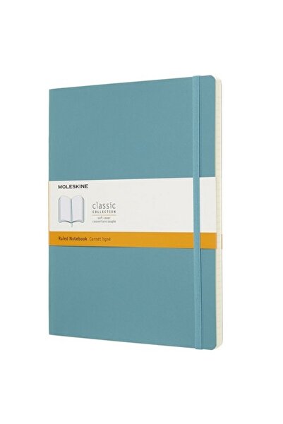 Moleskine Soft Cover Notebook Coral Blue (Lined - 19X25) - 5543
