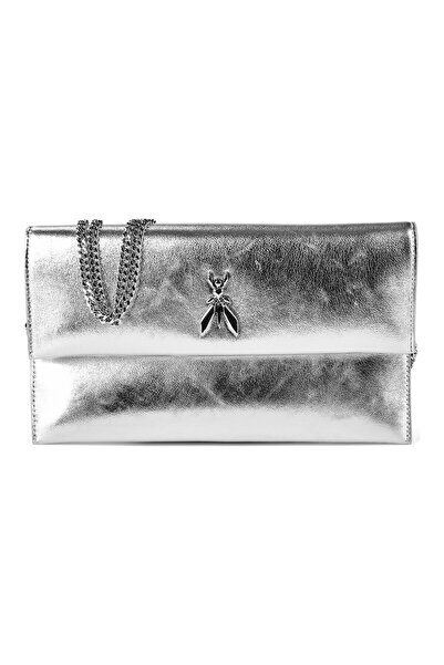 Patrizia Pepe Kožená taška Fly Clutch 27 cm