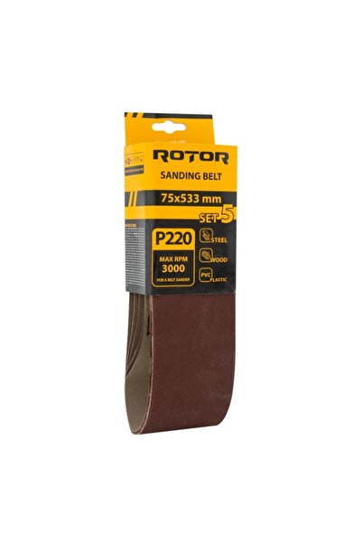 Rotor Bandă abrazivă P 220 75*533 set 5