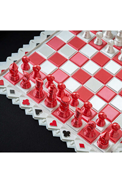 ZupZup Premium Passion Chess Set | Made in Bucharest | Pink and White Silk