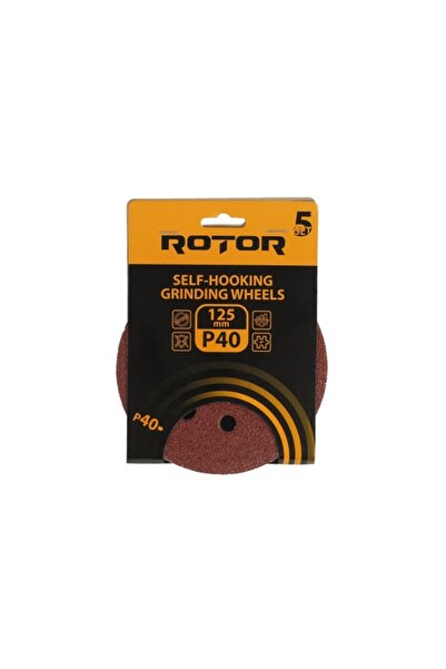 Rotor Discuri abrazive de șlefuit pentru polizor 125 P 40, set de 5
