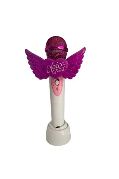 OEM Microfon Magic Beauty cu suport, lumină și buton de pornire/oprire, mov, ...