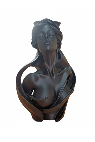 OEM Decorative vase female bust, artistic floral support, elegant design, 3D ...