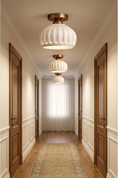 Limon 3D Desing Eskitme Plafonyer Avize Modern Tavan Aydınlatma E27 Duy Şık M...