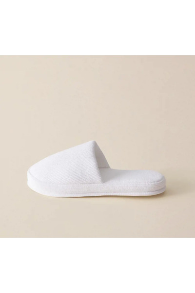 Madame Coco Aceline Yumuşacık Beyaz Unisex Havlu Terlik