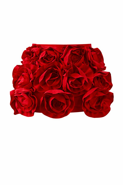LAULEİ Rosie Couture 3D Gül Detaylı Mini Etek