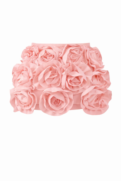 LAULEİ Rosie Couture 3D Gül Detaylı Mini Etek