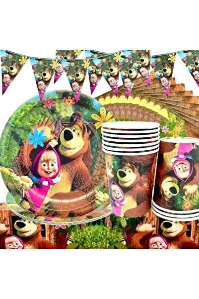 ANTADESIM Complete set for serving and decorating 157 Masha and the Bear part...