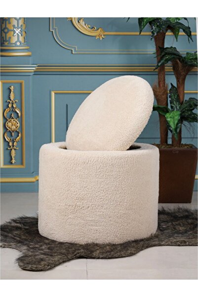 Artex Sandıklı yuvarlak puf