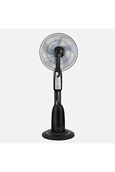 ENLIS 90W Ayaklı Vantilatör Sulu Kumandalı Sessiz 3 Hız 45cm Siyah Zaman Ayarlı