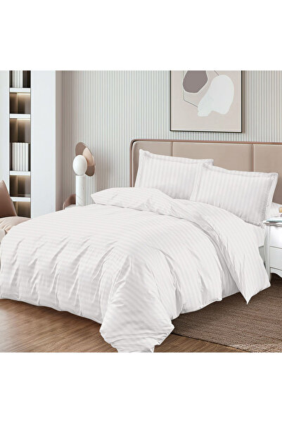 Pucioasa Damask bed linen with elastic for double bed Pucioasa, CVA 4 pieces,...