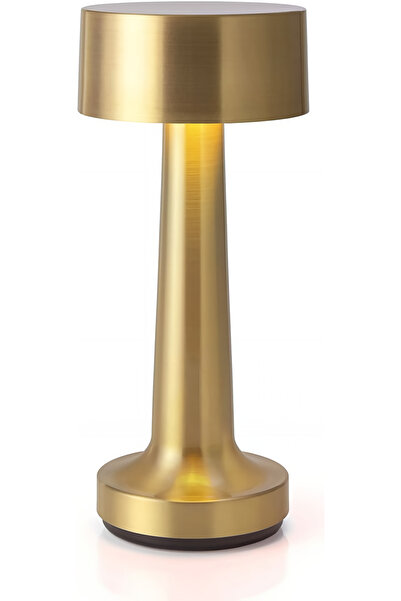 Generic LED Table Lamp Metal Warm Lightning Gold 21x9x9cm