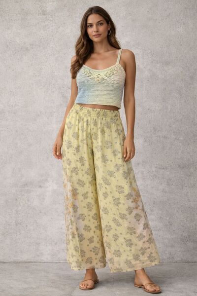 Generic Pants Set with Crochet Blouse