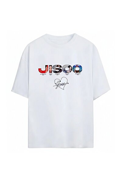 SVART WEAR Tricou unisex supradimensionat Jisoo BlackPink, 100% bumbac