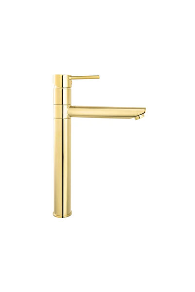 FERRO Baterie lavoar inalta Fiesta cu pipa mobila auriu lucios