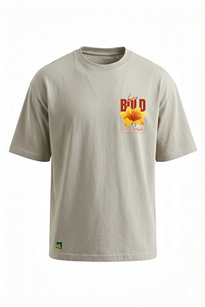 Dad&Children Unisex Live Bold Oversize T-Shirt Mold Mink