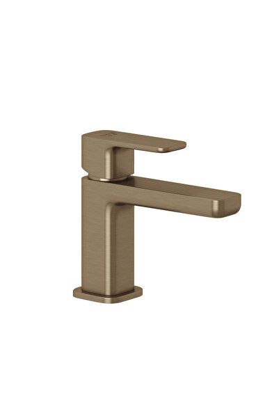 Kludi Baterie lavoar Kludi, Renon 85, cu ventil click-clack, brushed bronz