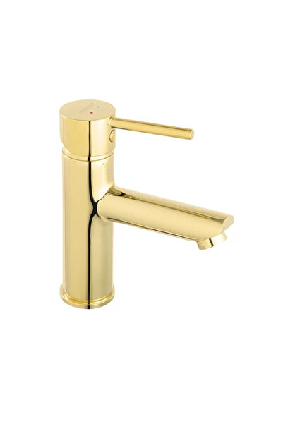 FERRO Baterie lavoar Fiesta cu ventil Click-Clack auriu lucios