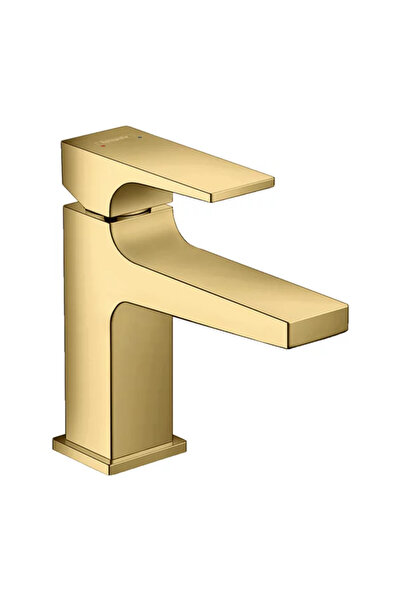 Hansgrohe Baterie lavoar Metropol 100 cu ventil Push-Open auriu lucios