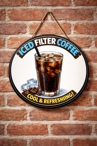 Mayeka Ornament decorativ din lemn pentru ușă de perete, cu tematică cafea fi...