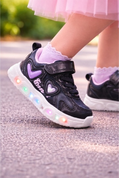 Superbaby Blacky light-up sneakers