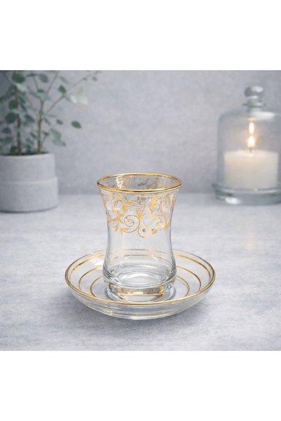 Elen Golden Vine Tea Set - Gold
