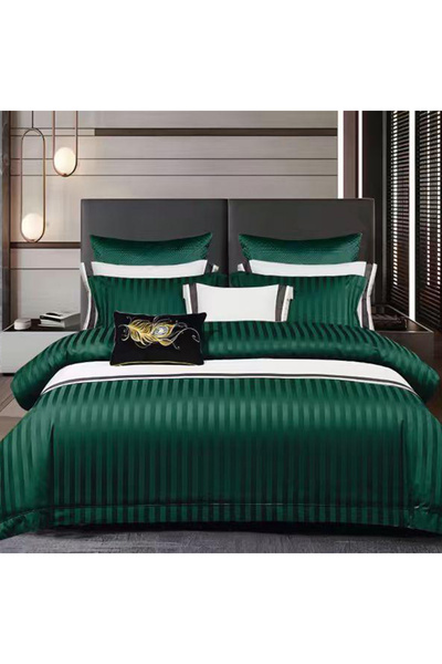 Pucioasa Damask bed linen with elastic for double bed Pucioasa, CVA 6 pieces,...