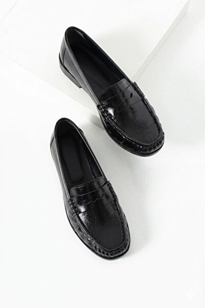 HVZ Exclusive Black Patent Leather Daily Comfortable Ergonomic Mary Jane Loaf...