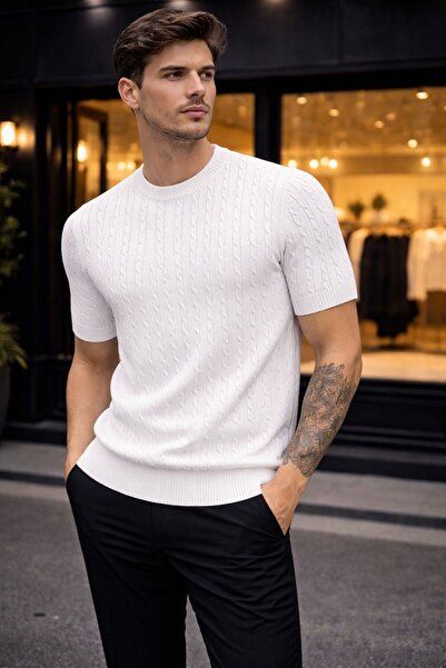 Gül Maison Πλεκτό T-Shirt Premium – Στενή Γραμμή, Απαλή Υφή, Καλοκαιρινό Ανδρ...