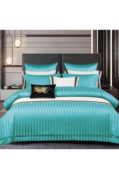 Pucioasa Damask bed linen with elastic for double bed Pucioasa, CVA 6 pieces,...