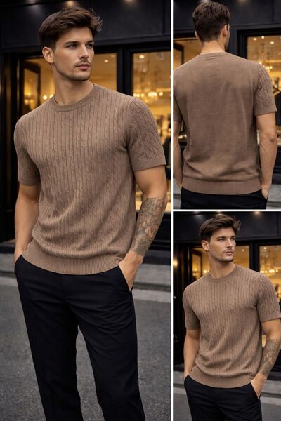 Gül Maison Πλεκτό T-Shirt Premium – Στενή Γραμμή, Απαλή Υφή, Καλοκαιρινό Ανδρ...