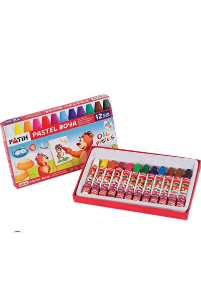 Fatih 12 لون من أقلام التلوين الباستيل، 10 عبوات، 10 ديزين