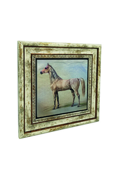 Sadrazam Pictură pe piatră naturală cu desen de cal imprimat 25X251G-At1